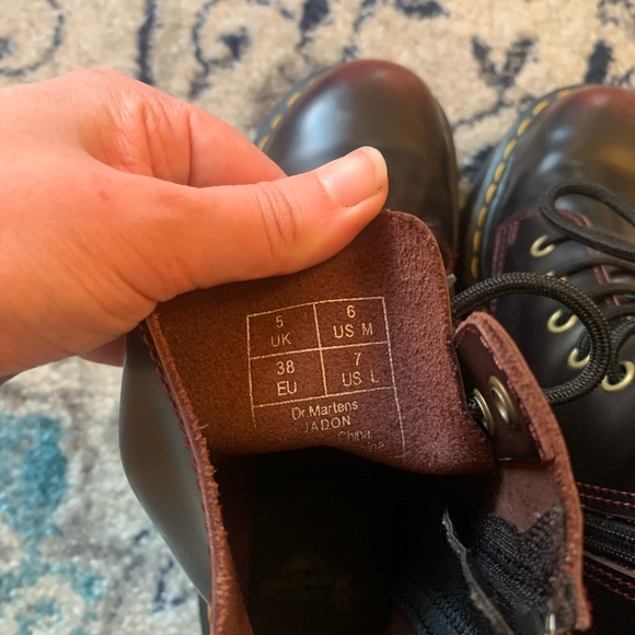 Dr. Martens Vegan Jadon II Platform Boots in Cherry Arcadia - Picture 6 of 6